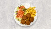 Objednať Falafel tanier a hranolky