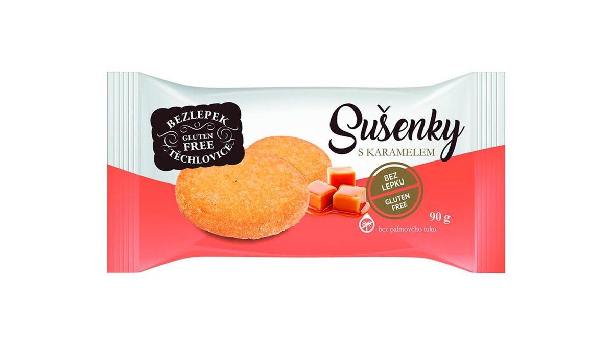 Sušenky bez lepku s karamelem