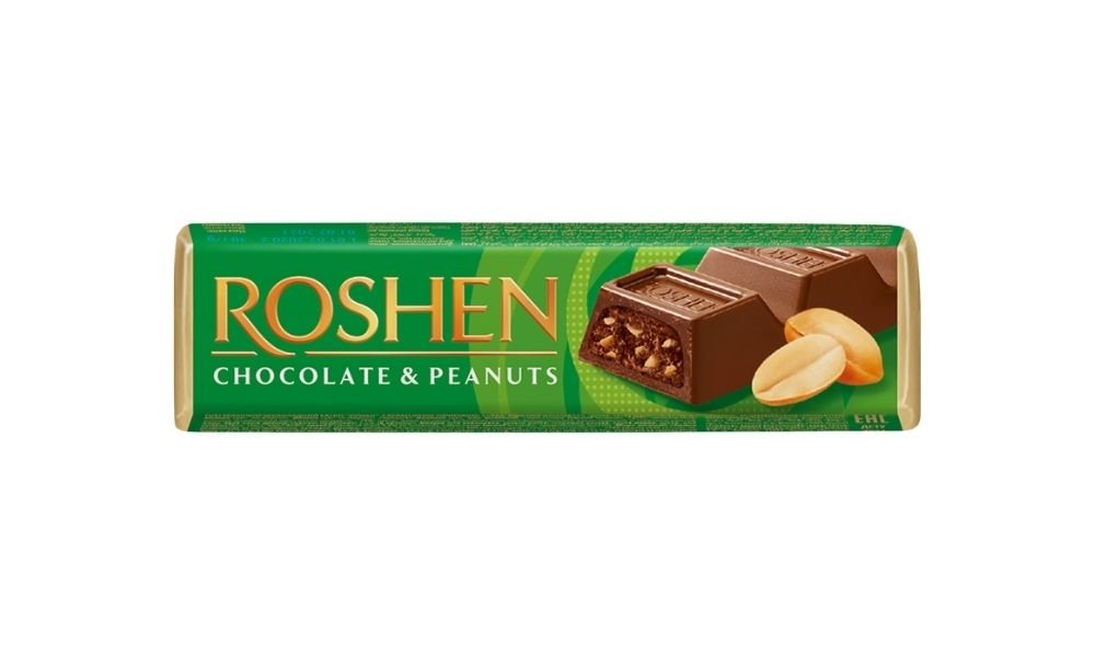 Шоколадный батончик Roshen с арахисовой начинкой 38 г