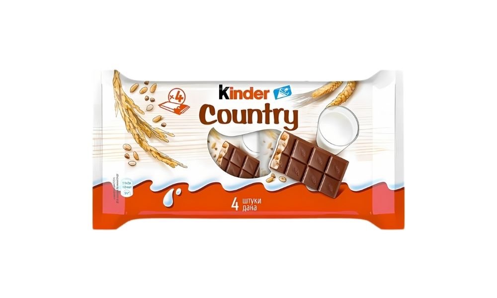 Шоколад Kinder с молочно-злаковой начинкой 94 г