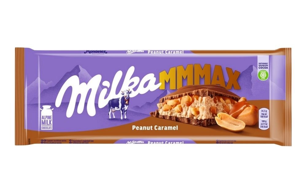 Шоколад молочный Milka арахис карамель 276 г