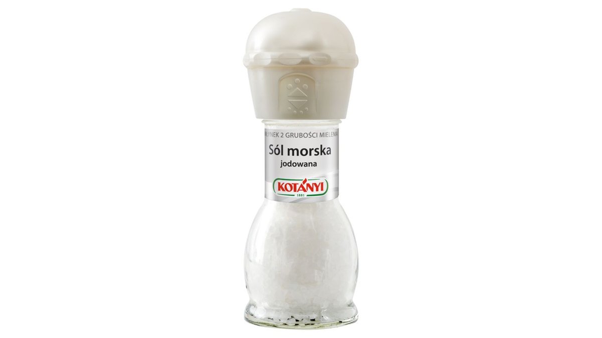 Kotányi Młynek Sól morska jodowana 92 g