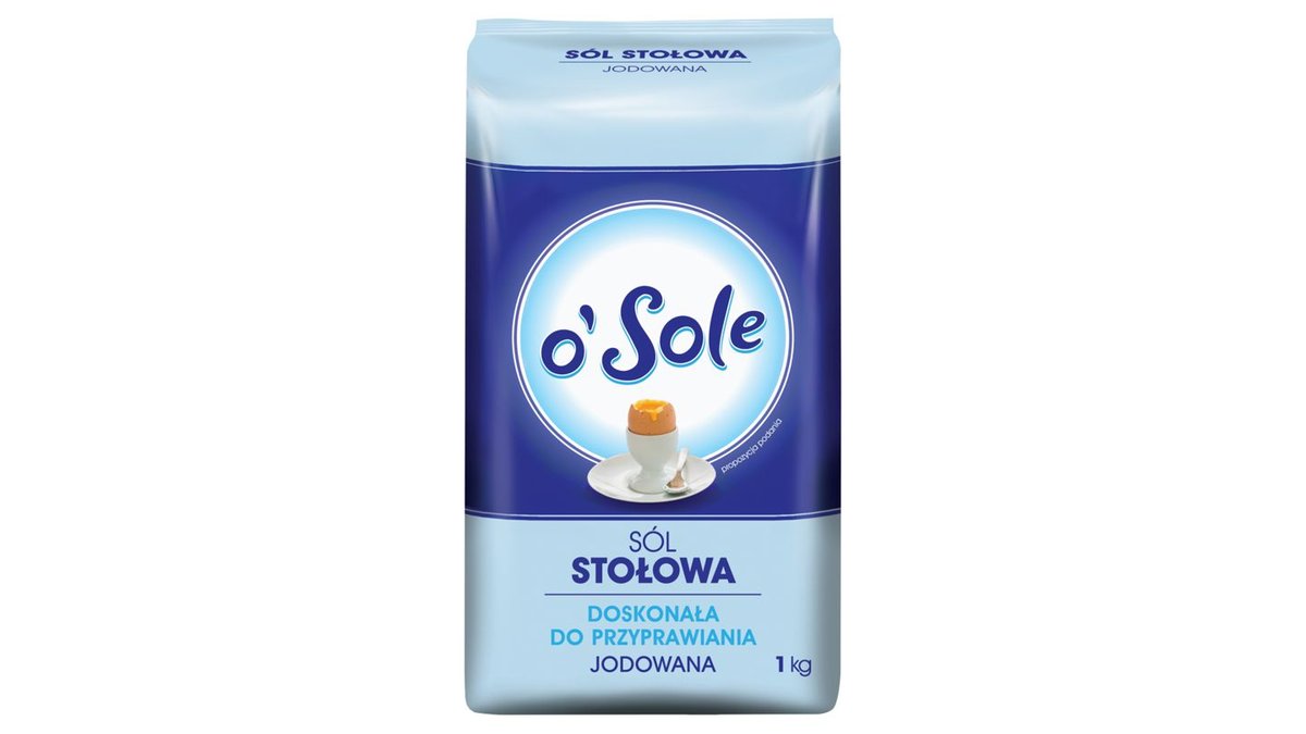 o'Sole Sól stołowa jodowana 1 kg