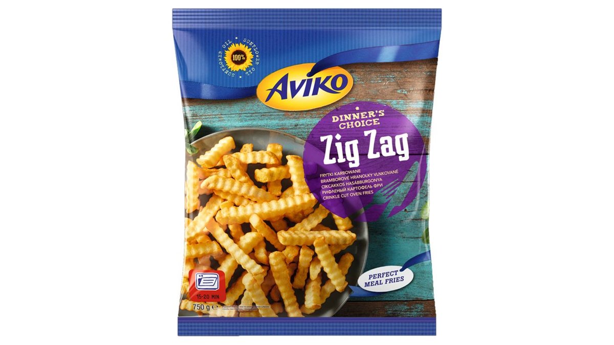 Aviko Zig Zag Frytki karbowane 750 g