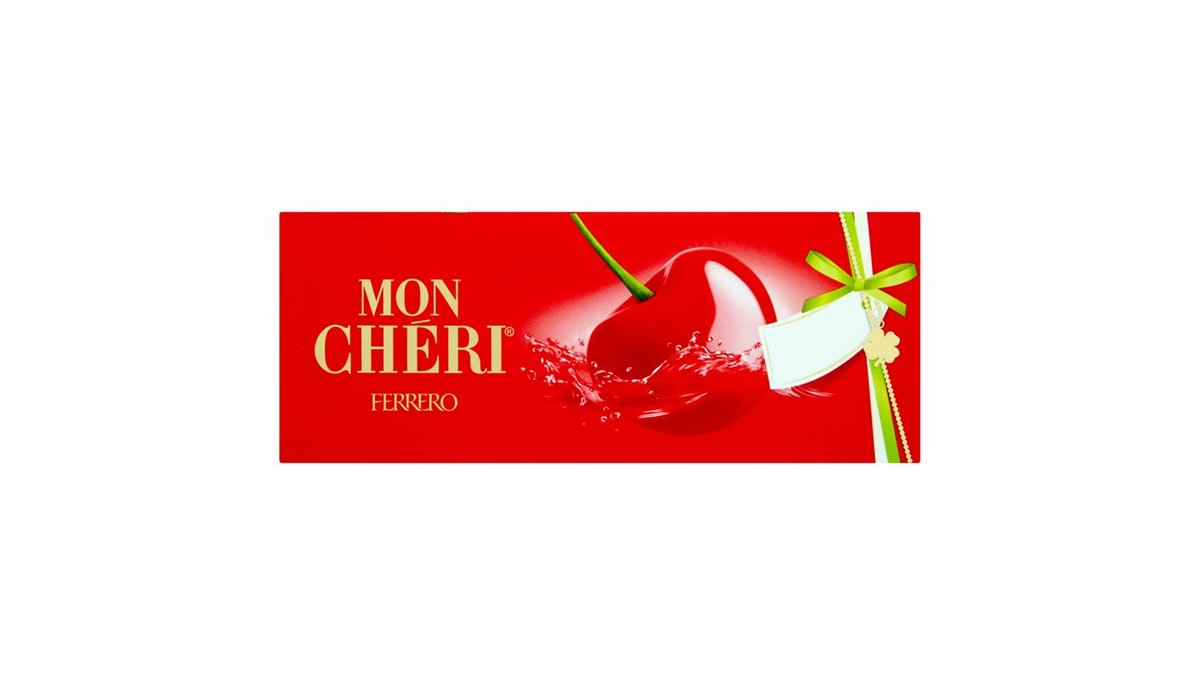 Ferrero Mon Cherri čokoládové bonbóny plnené celou čerešňou v likéri 105 g