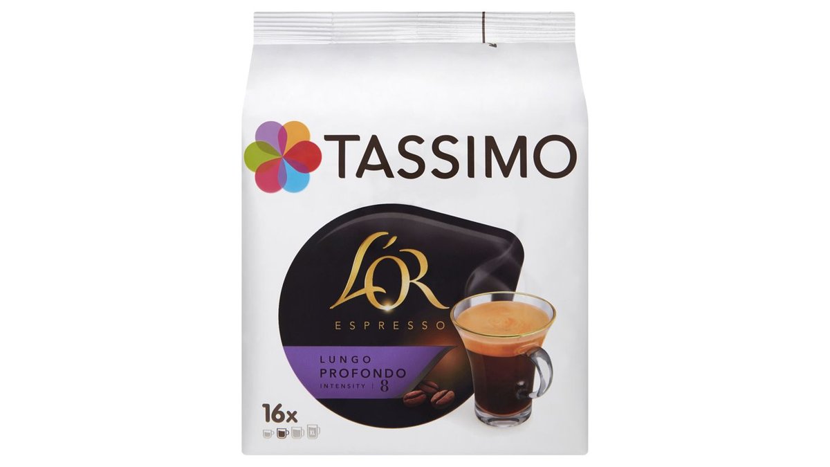 Tassimo L'OR Espresso Lungo Profondo káva pražená mletá 16 x 8 g