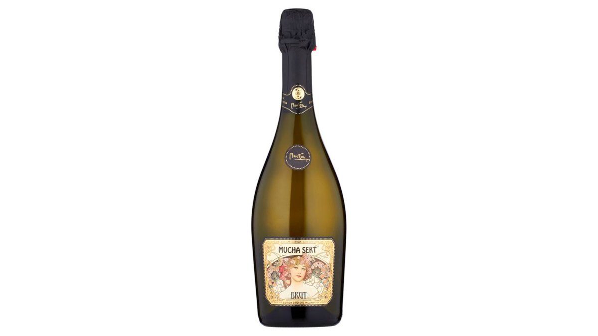 Mucha Sekt Brut akostné šumivé víno biele 0,75 l