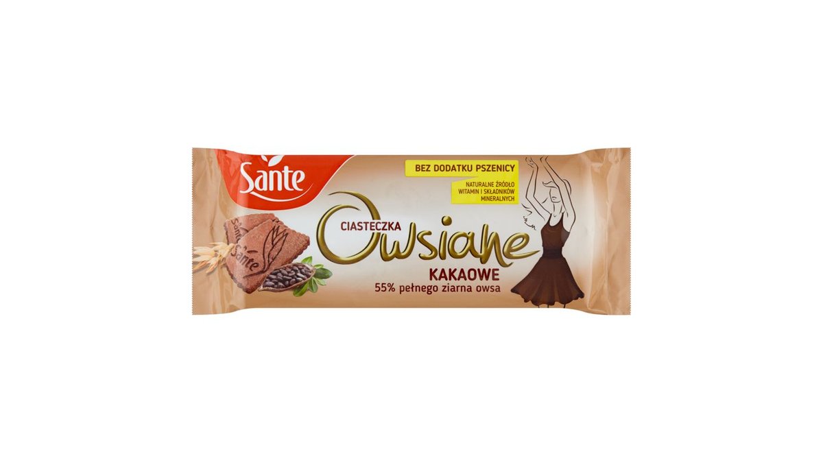 Sante Ciasteczka owsiane kakaowe 150 g