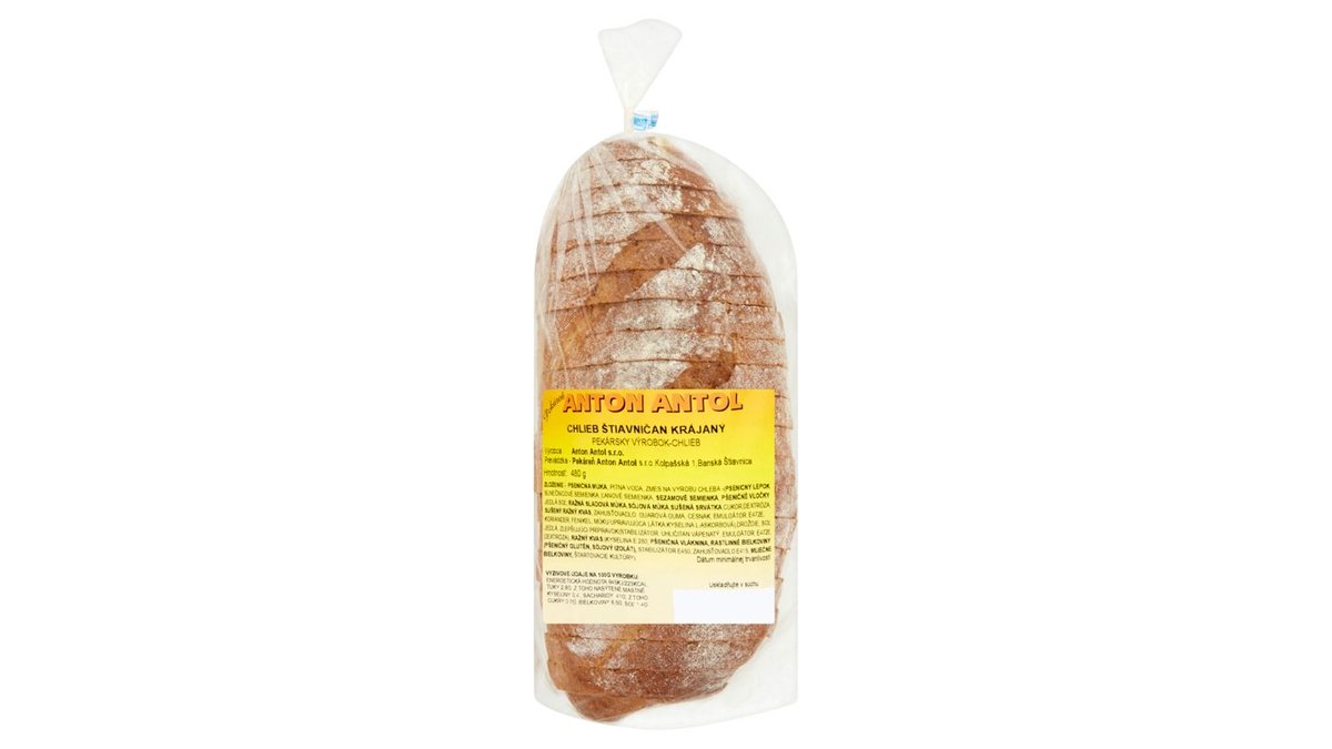 Pekáreň Anton Antol Chlieb Štiavničan krájaný 480 g