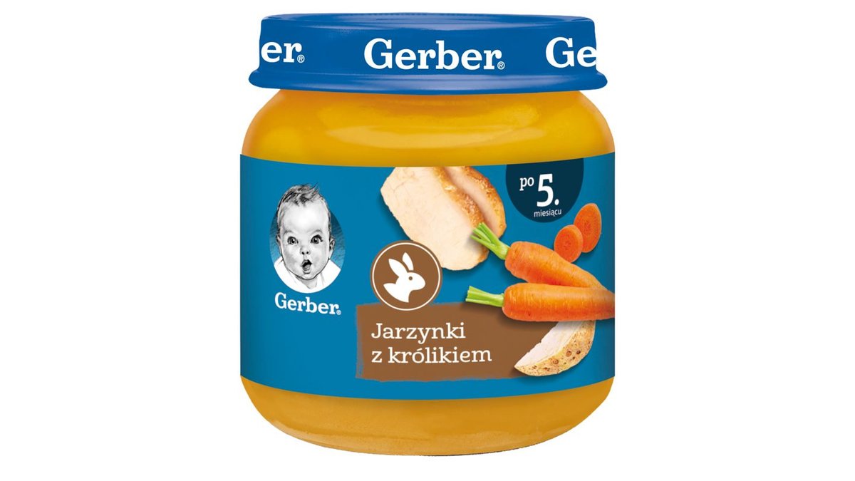 Gerber Jarzynki z królikiem dla niemowląt po 5. miesiącu 125 g