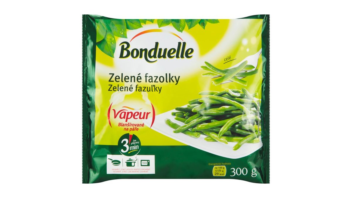 Bonduelle Vapeur Zelené fazuľky celé 300 g