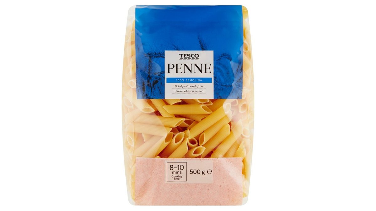 Tesco Penne semolinové sušené cestoviny 500 g