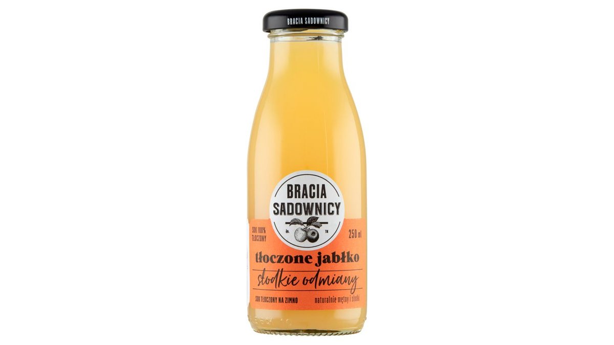Bracia Sadownicy Sok tłoczone jabłko słodkie odmiany 250 ml