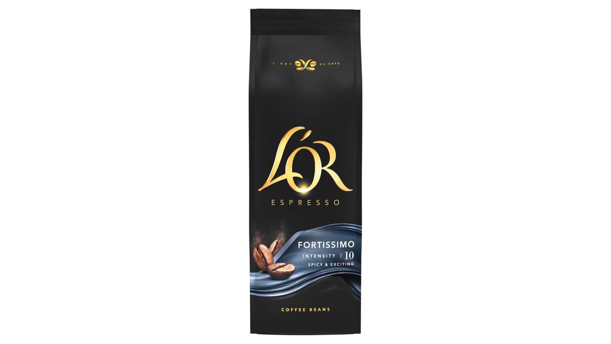 L'OR Espresso Fortissimo káva pražená zrnková 500 g