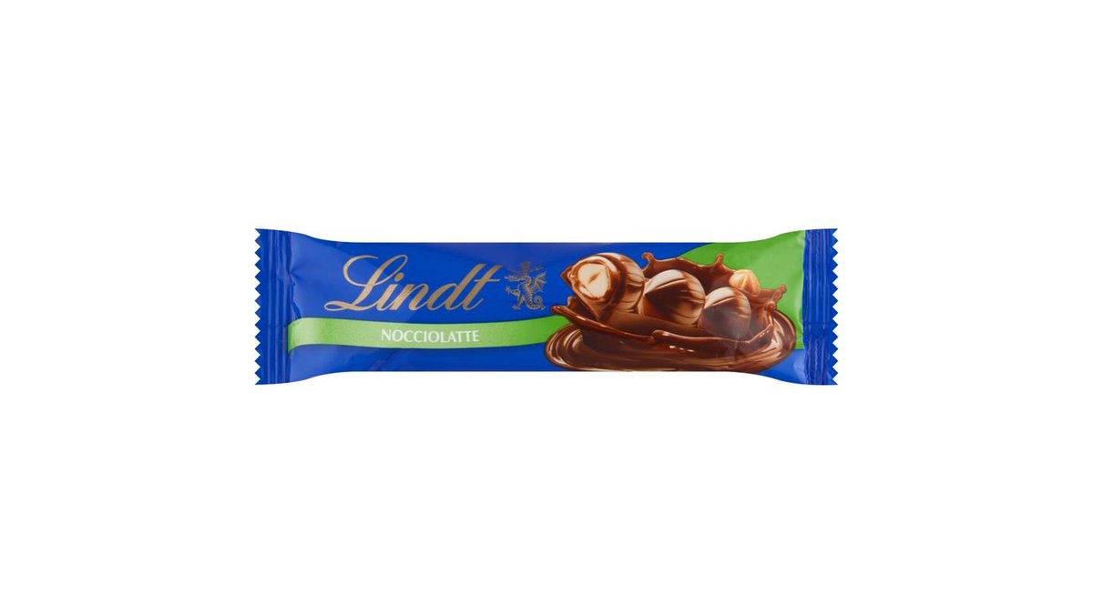 Lindt Nocciolatte mliečna čokoláda s lieskovoorieškovou náplňou a celými lieskovými orieškami 35 g