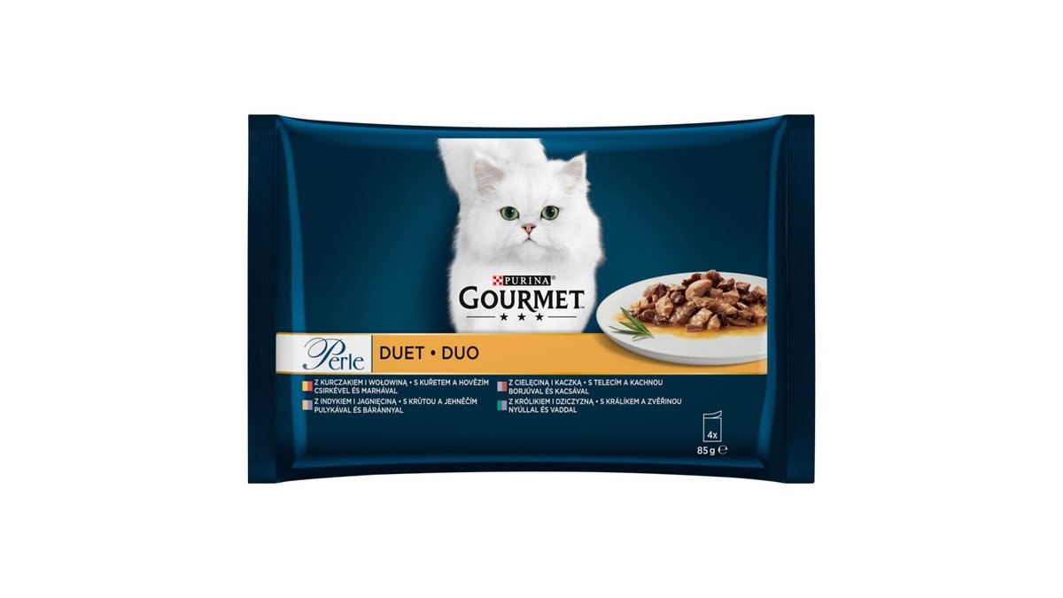 Gourmet Perle DUO kapsičky pre mačky 4 x 85 g