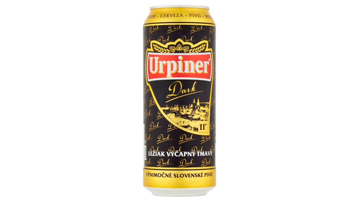 Urpiner Dark 11° ležiak výčapný tmavý 500 ml