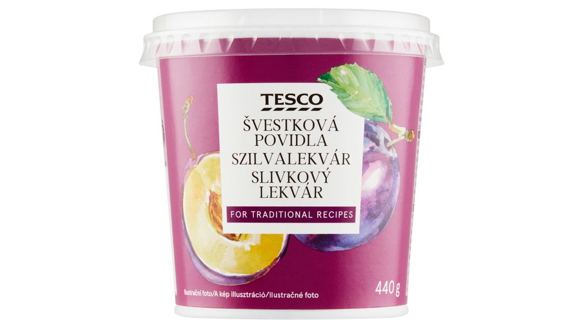 Tesco Slivkový lekvár 440 g