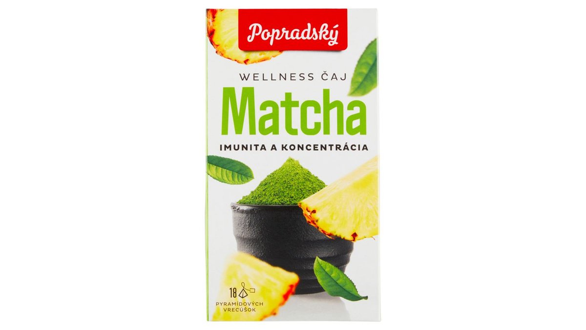 Popradský Wellness čaj Matcha imunita a koncentrácia 27 g