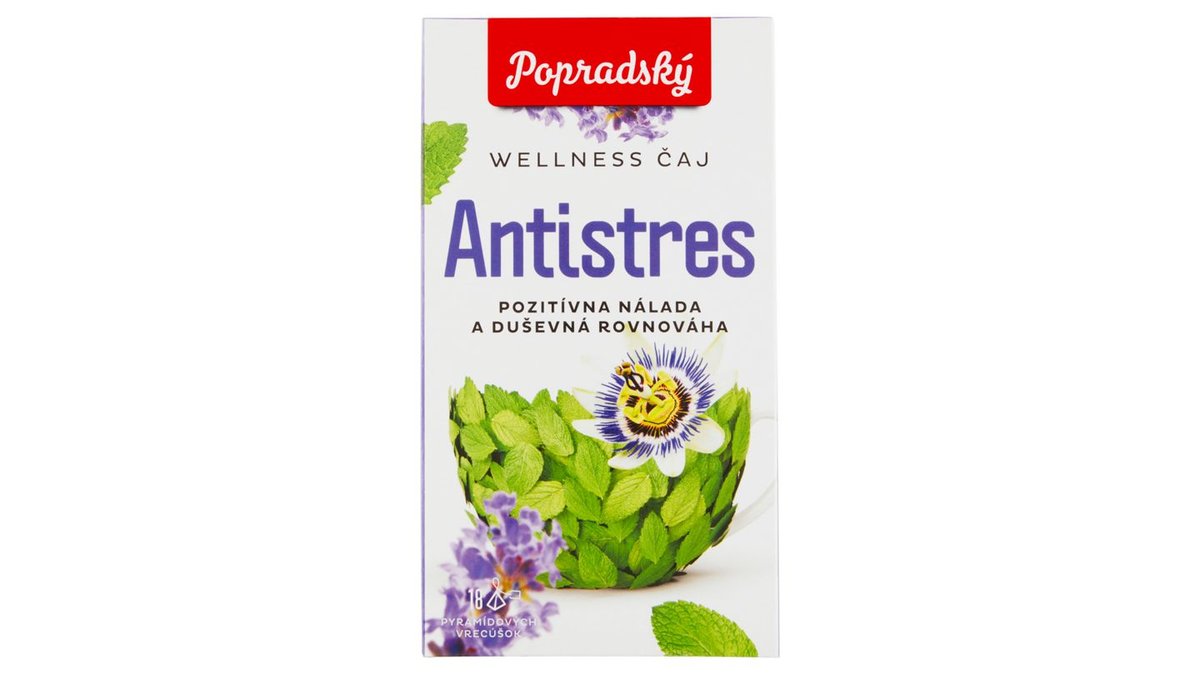 Popradský Wellness Čaj antistres pozitívna nálada a duševná rovnováha 27 g
