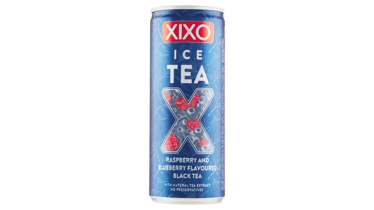 Xixo Ice Tea Raspberry and Blueberry nealkoholický nápoj s príchuťou maliny a čučoriedky 250 ml