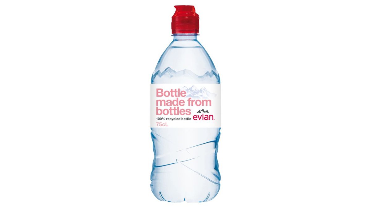 Evian Prírodná minerálna voda nesýtená 0,75 l
