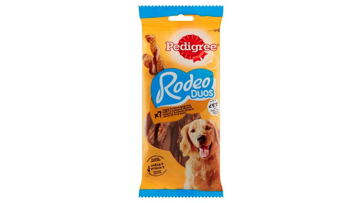 Pedigree Rodeo Duos kuracie a slaninové príchute 7 ks 123 g