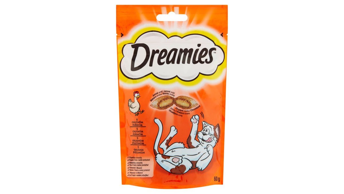 Dreamies S chutným kuracím 60 g