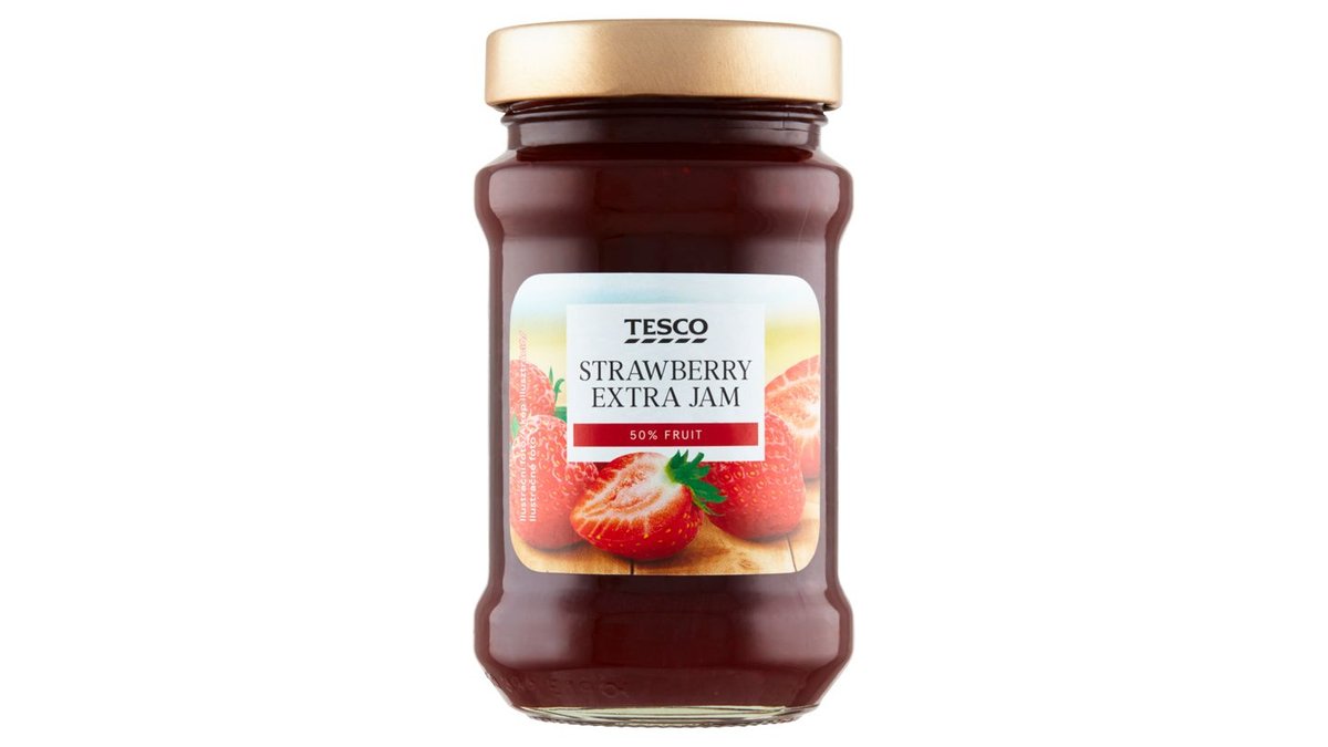 Tesco Extradžem menej sladký jahodový 450 g