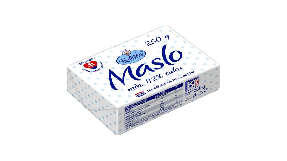 Babička Maslo z poctivej smotany 250 g