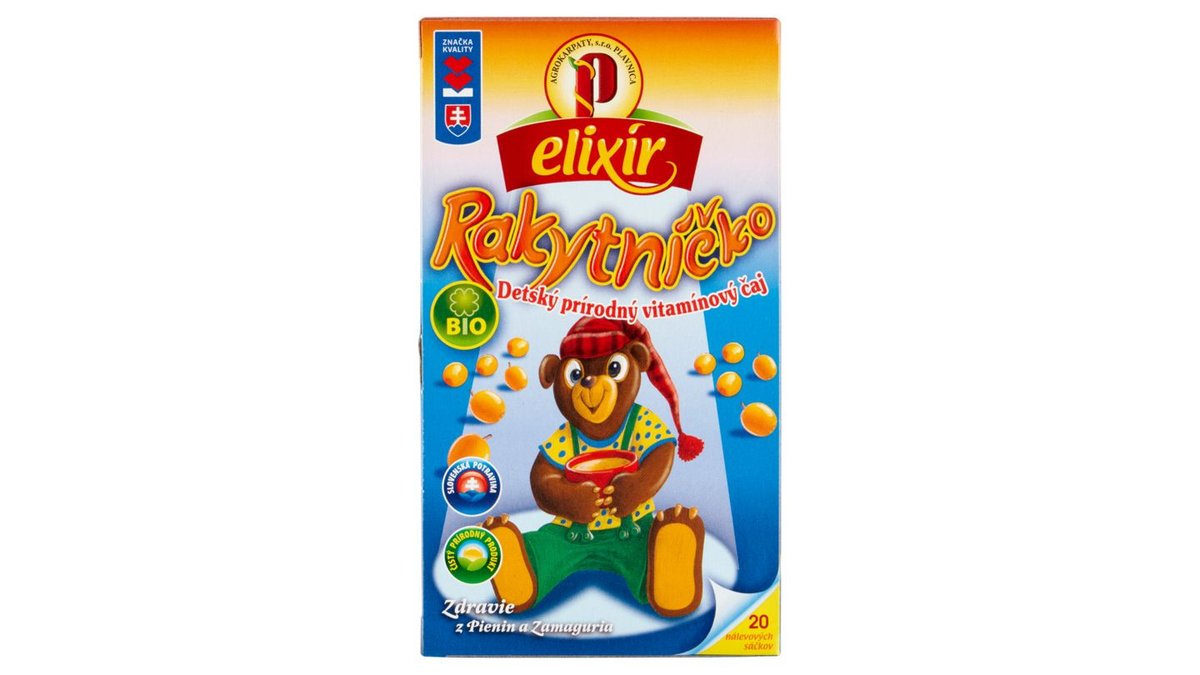 Elixír Bio rakytníčko detský prírodný vitamínový čaj 20 x 1,5 g (30 g)