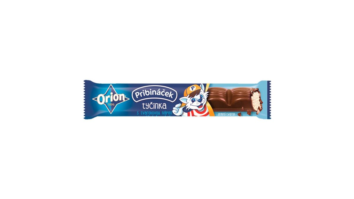 ORION PRIBINÁČEK čokoládová tyčinka s tvarohovou náplňou 32 g