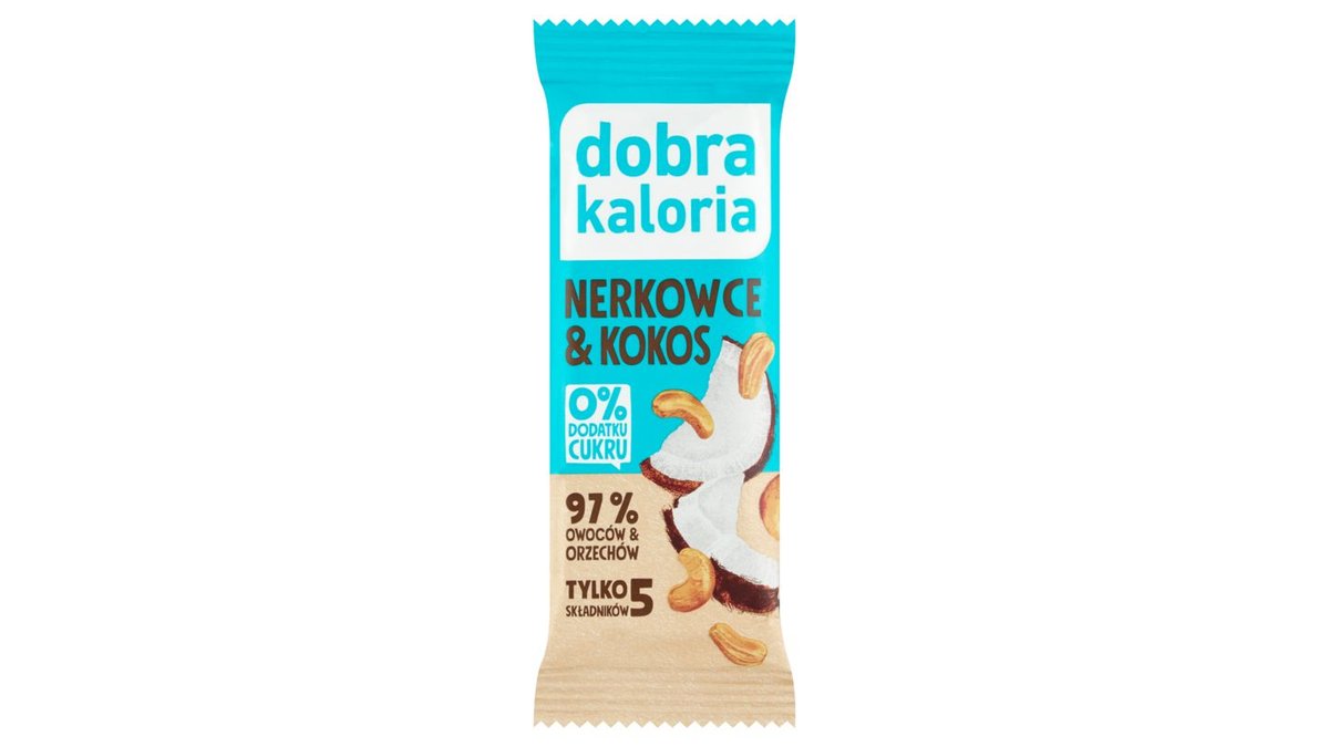 Dobra Kaloria Baton daktylowy nerkowce & kokos 35 g