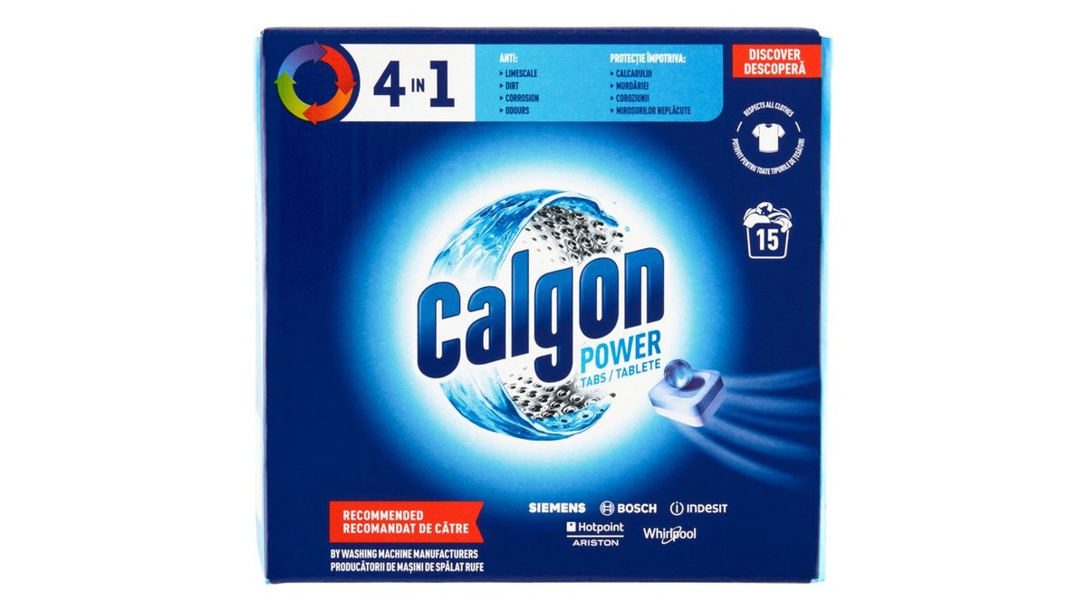 Calgon 4v1 Power tablety 15 praní 195 g