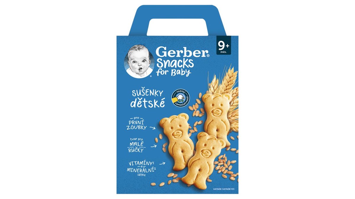 GERBER Snacks detské sušienky 180 g