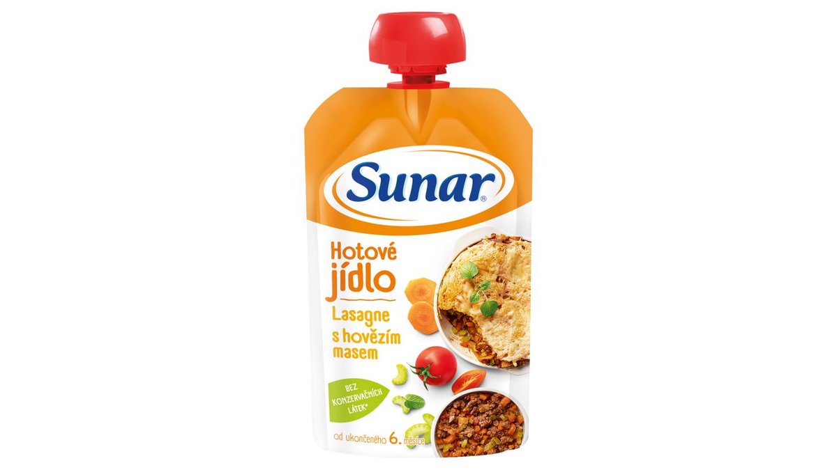 Sunar Příkrm lasagne s hovězím masem 120g
