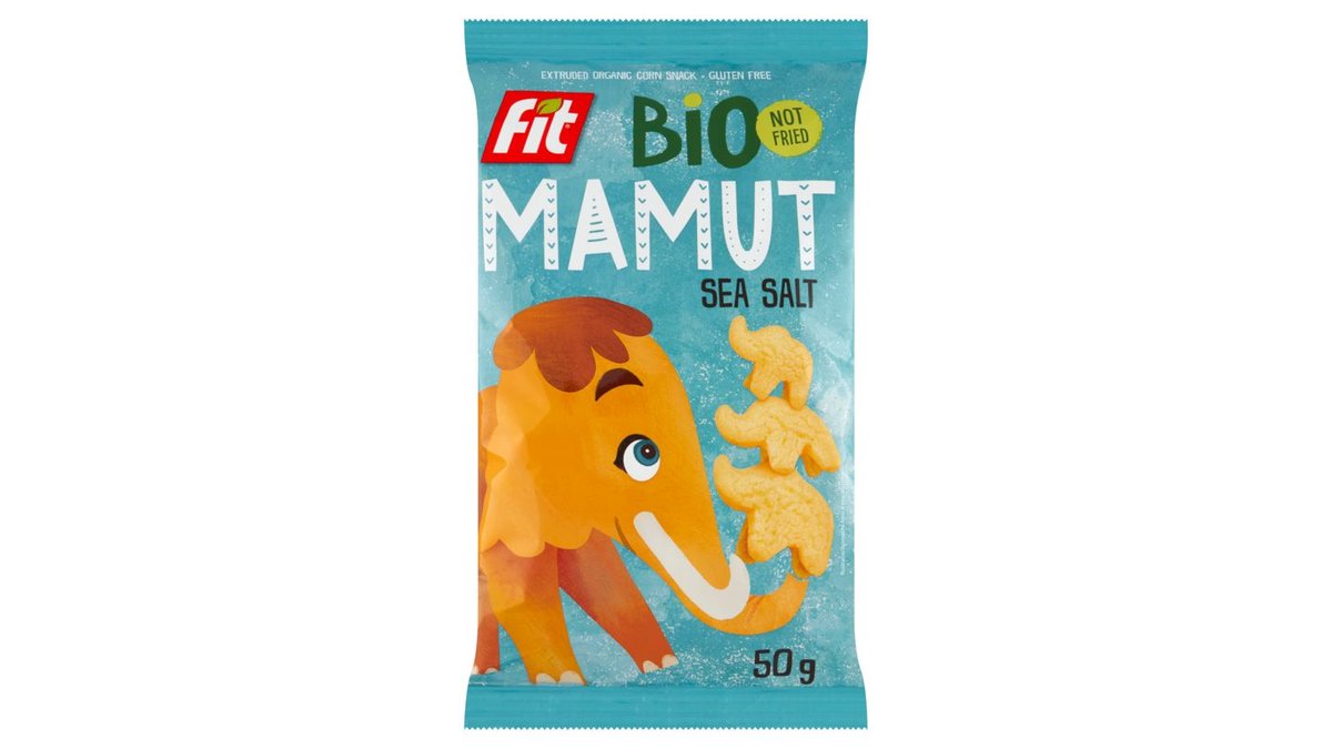 Fit Mamut bio kukuričný snack s morskou soľou 50 g