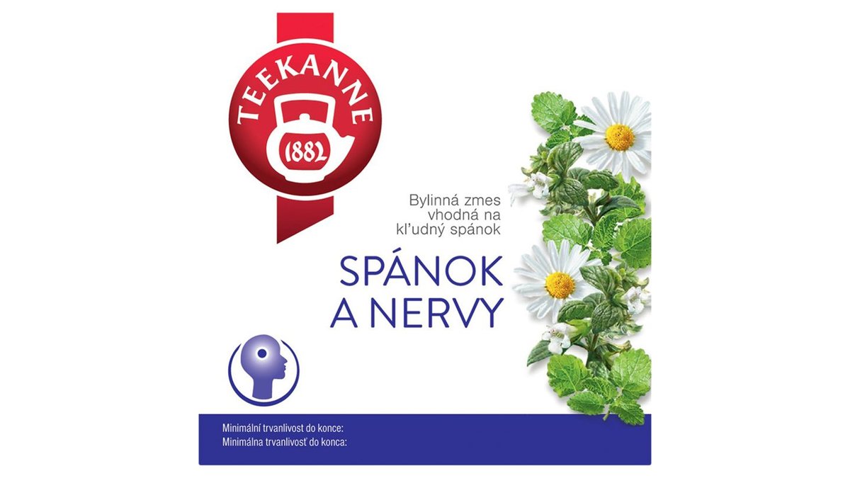 TEEKANNE Spánok a nervy, bylinná zmes, 10 vrecúšok, 20 g