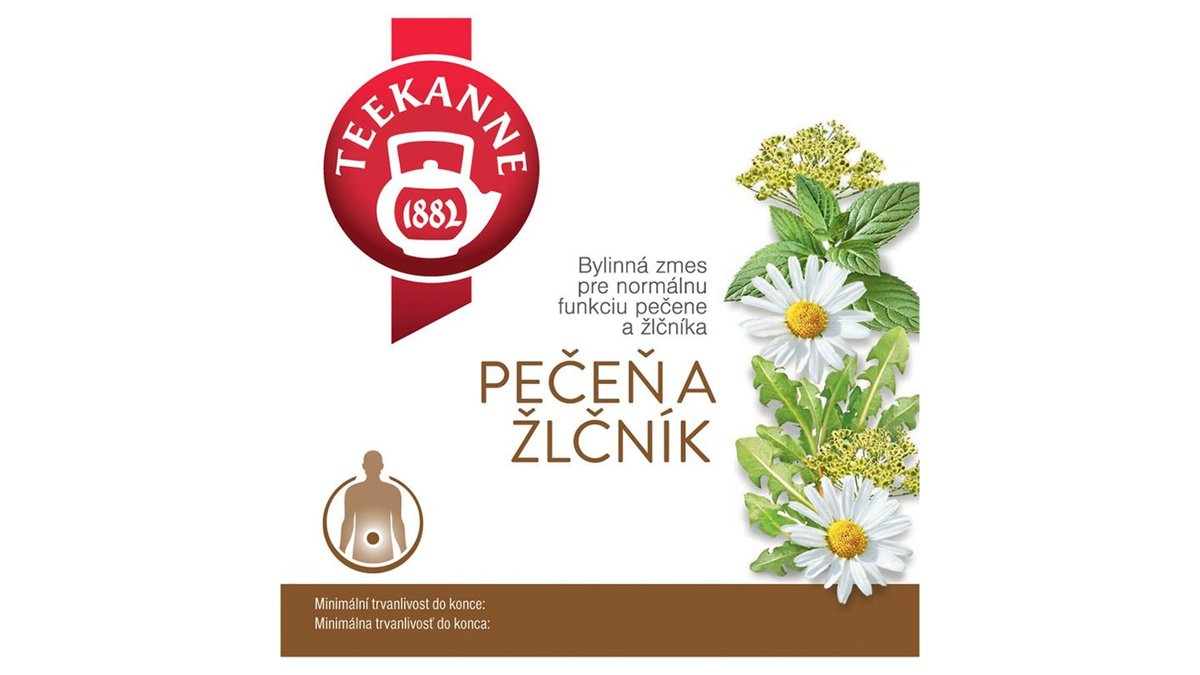 TEEKANNE Pečeň a žlčník, bylinná zmes, 10 vrecúšok, 20 g