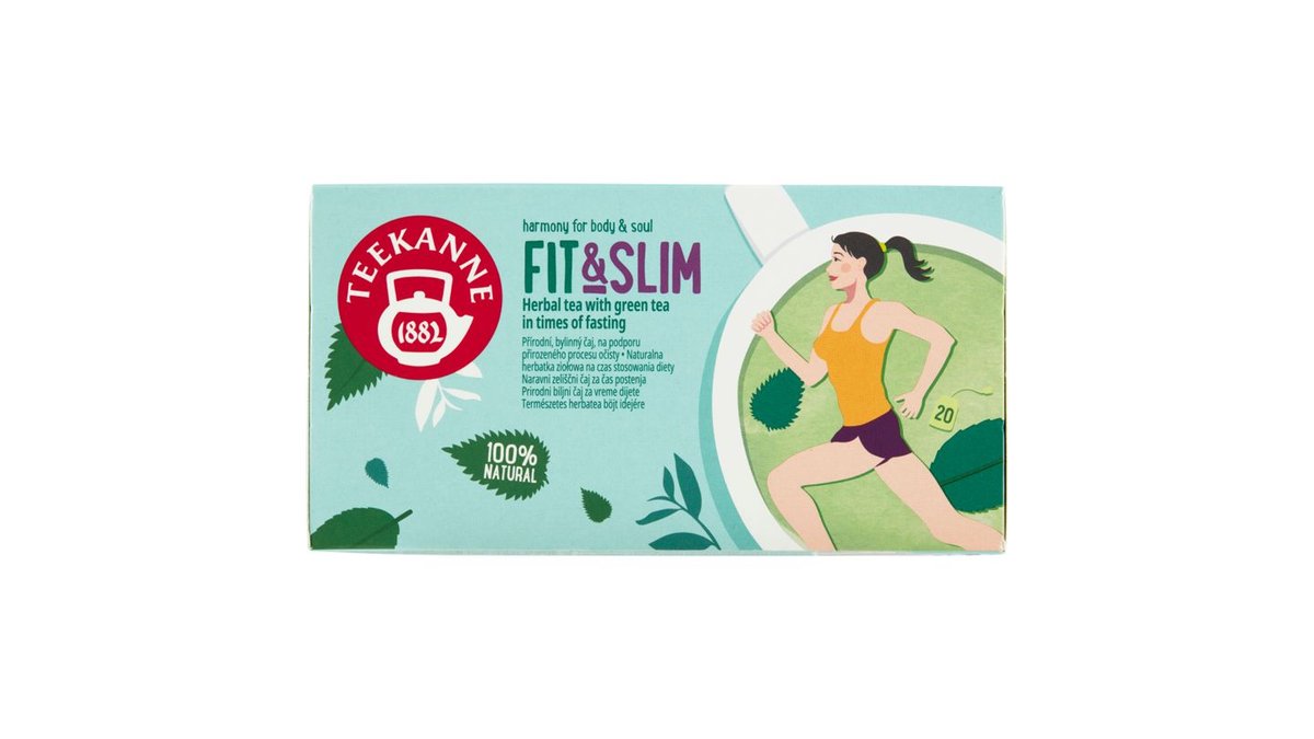 Teekanne Fit & Slim bylinný čaj so zeleným čajom 20 x 1,6 g (32 g)