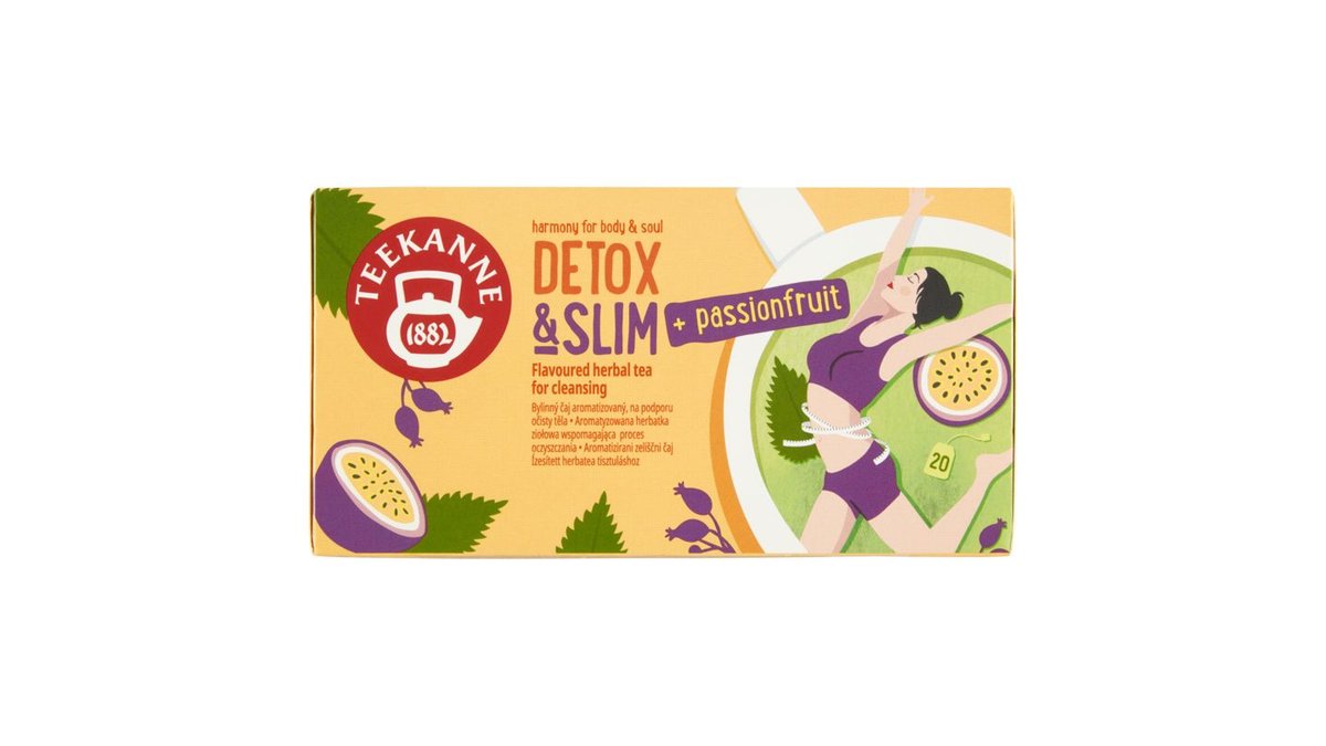 Teekanne Detox & Slim + Passionfruit bylinný čaj 20 x 1,6 g (32 g)