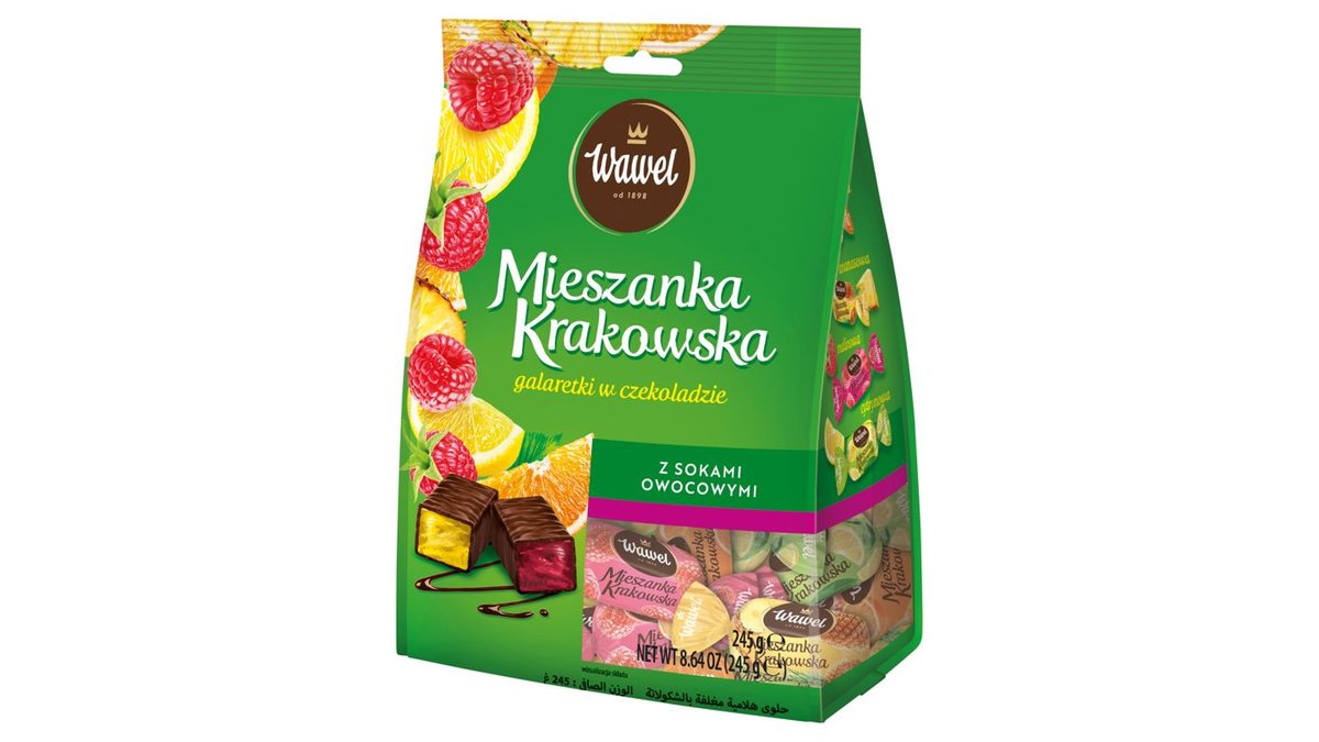 Wawel Mieszanka Krakowska Galaretki w czekoladzie 245 g