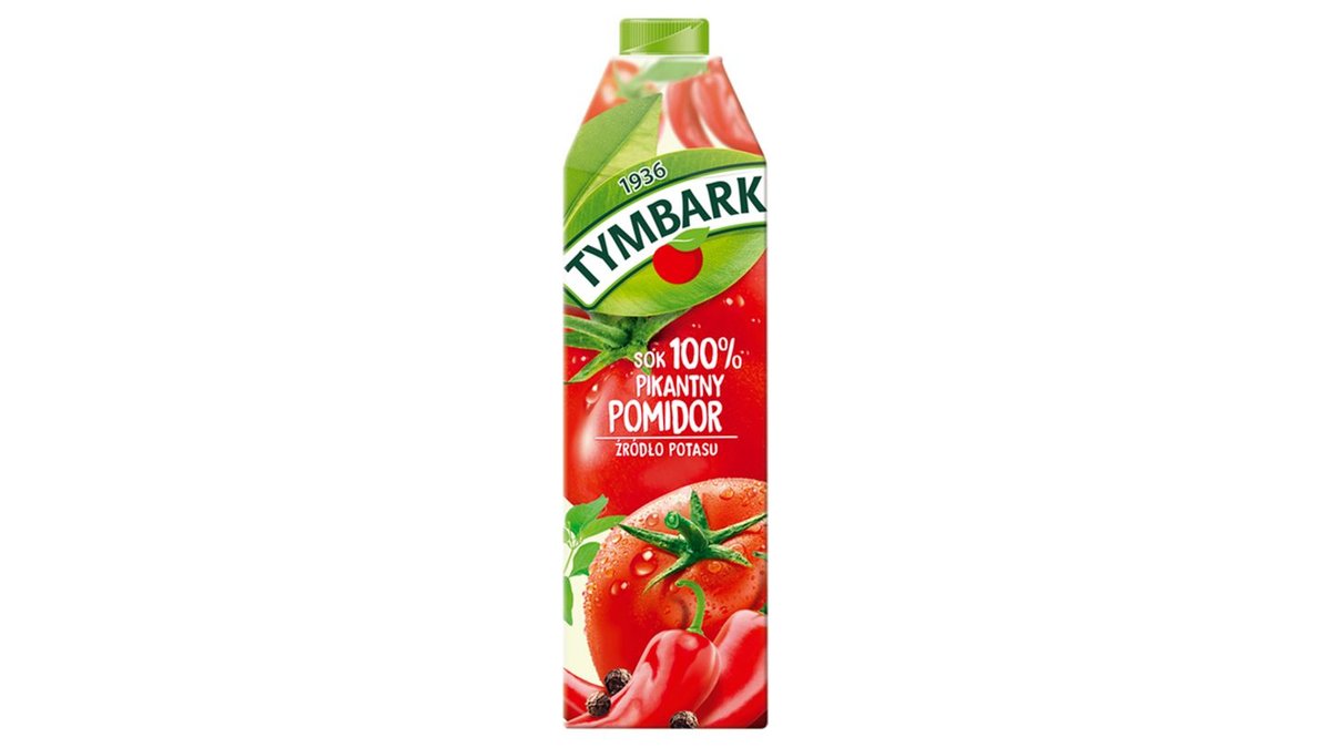 Tymbark Sok 100 % pikantny pomidor 1 l