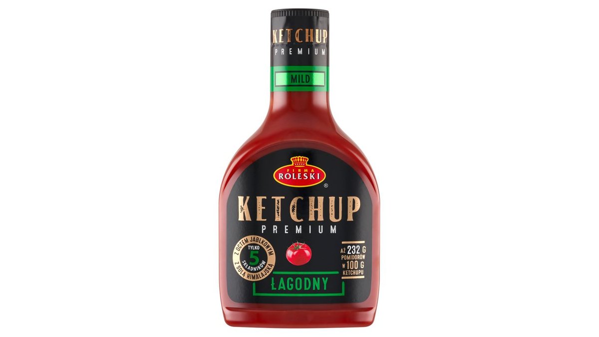 Firma Roleski Ketchup premium łagodny 465 g