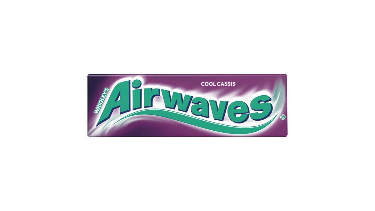 Airwaves Cool Cassis guma do żucia bez cukru czarna porzeczka mentolowa (10 szt.), 14 g