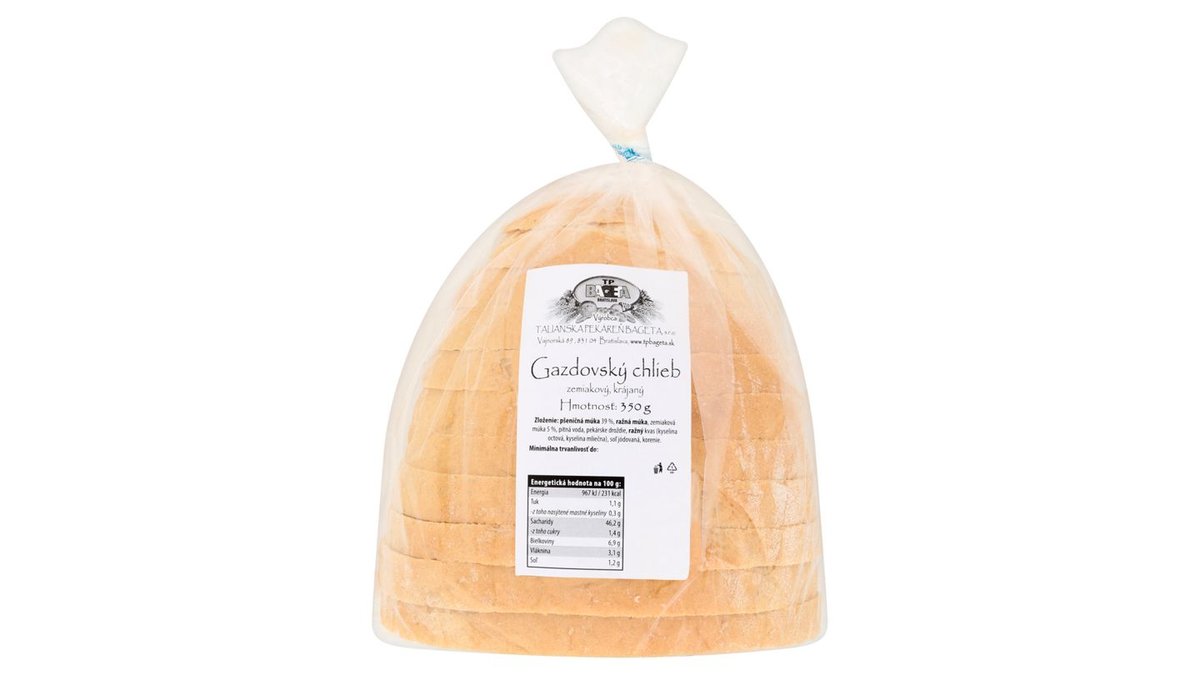 TP Bageta Gazdovský chlieb zemiakový, krájaný 350 g