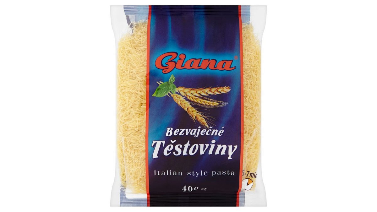 Giana Bezvaječné cestoviny vlasové rezance 400 g