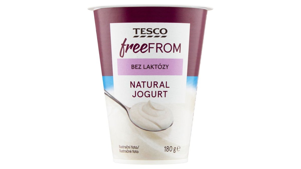 Tesco Free From Natural jogurt bez laktózy 180 g