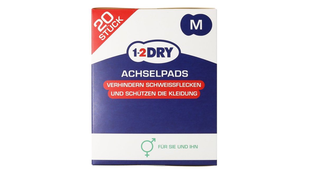 Protecht DryPlus Achselpads Medium – Diskrete Einweg-Pads Gegen Schweißflecken, Für Kleidung, 12 Stück