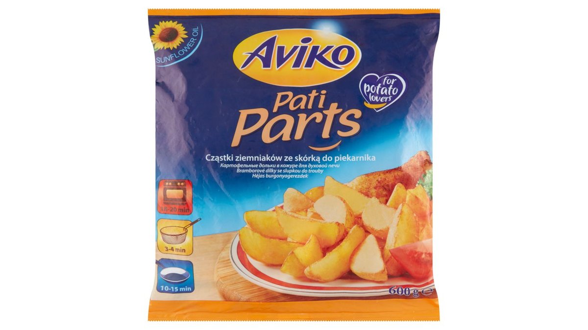 Aviko Pati Parts zemiakové dieliky v šupke do rúry 600 g
